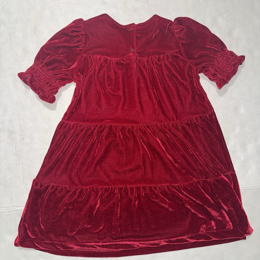 Baby Gap Girls 5 Dress Velvet Tiered Formal Party Special Occasion Holiday Cozy - Picture 2 of 6